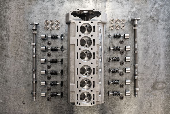 The old-school Jaguar D-type 3.8 straight six, remodelled for 2014