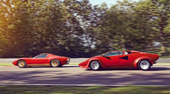 Lamborghini Miura meets Countach, CAR magazine, September 2014