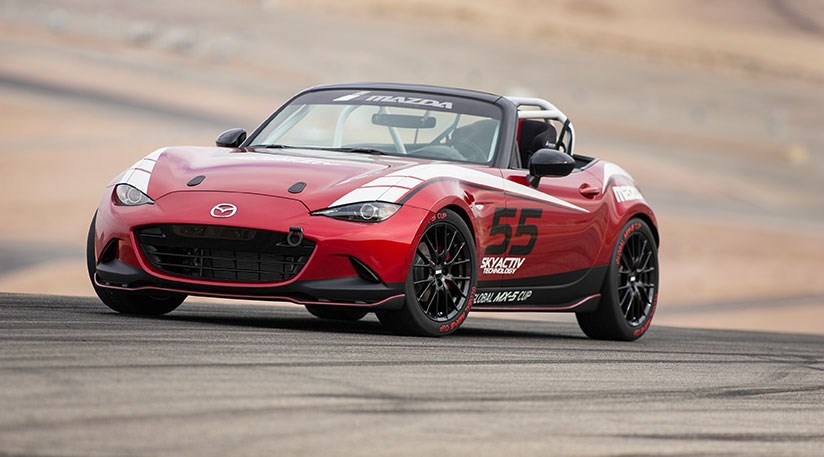 New Mazda Mx 5 Here S The Race Version By Car Magazine Stickered Up Race Spec Mx 5 Looks The Part