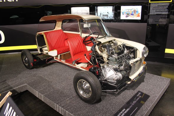 Mini cutaway half section car