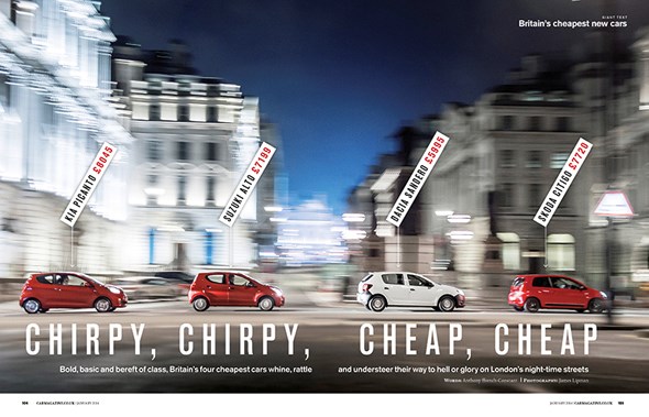 UK's cheapest cars