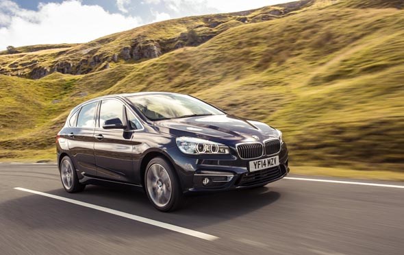 A front-wheel-drive BMW
