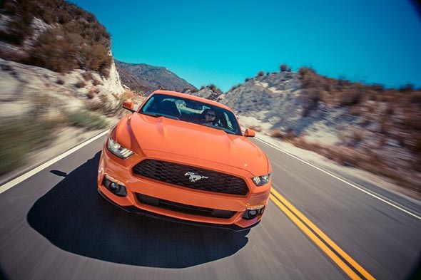 A right-hand drive Mustang