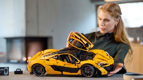 The Lego McLaren P1 features dihedral doors 