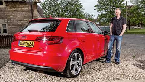 CAR magazine editor Phil McNamara and our Audi A3 Sportback
