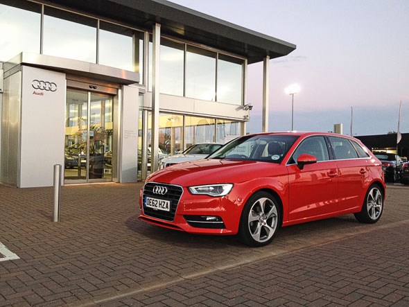 Time to service our Audi A3 Sportback: we visit Peterborough Audi
