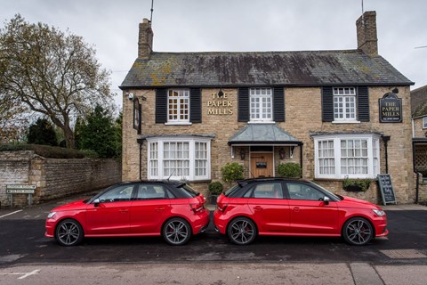 Quattro styling pack on the right. Many £ difference