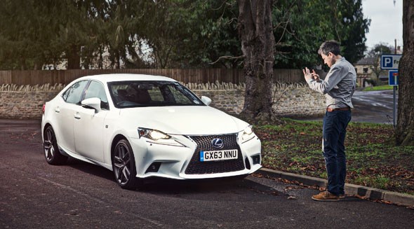 Stephen Worthy, the Lexus IS300h's first keeper, eyes our new hybrid