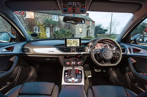 Inside the cabin of our Audi RS6 Avant
