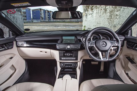 The cabin of our 2015 Mercedes-Benz CLS Shooting Brake