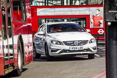 CAR magazine's Volvo V60 plug-in crosses London on electric power