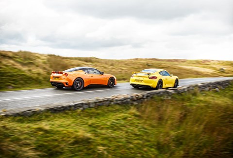 Both brilliant, but would you take the Lotus, or settle for the Cayman and £7500 change?