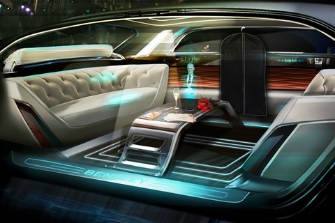 Bentley 'future of luxury' interior, complete with virtual butler