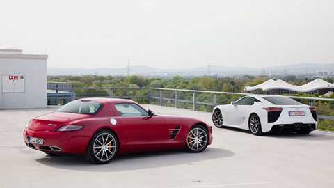 Georg Kacher is your judge: Merc SLS vs Lexus LF-A