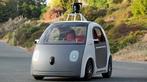 The autonomous Google car, unveiled in California in May 2014