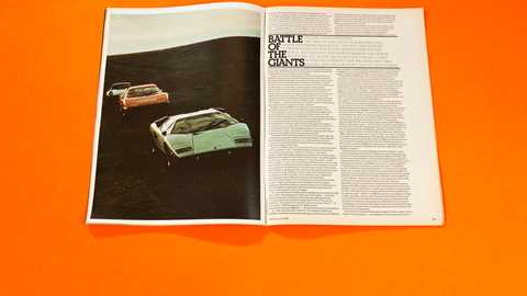 Porsche 911 Turbo v Ferrari Boxer v Lamborghini Countach, CAR magazine, January 1976