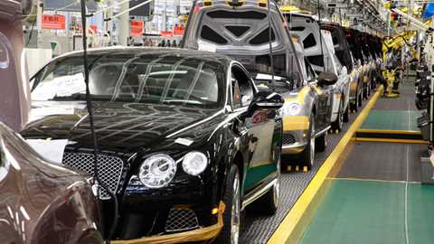 Bentley's Crewe factory is running flat-out