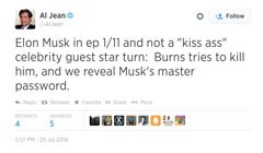 The tweet by The Simpsons' executive producer Al Jean