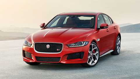 True to Ian Callum's design whim, the XE can be specced with HUGE rims