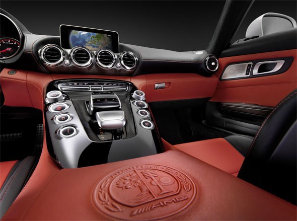 The fabulous cabin of the new 2015 Mercedes AMG GT