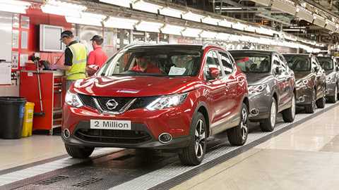 This red Nissan Qashqai is the two millionth QQ to be built at the UK's Sunderland factory