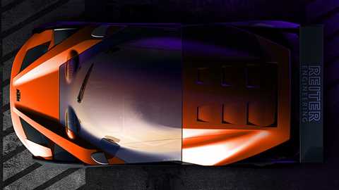 The racing KTM X-Bow, engineered in partnership with Reiter Engineering