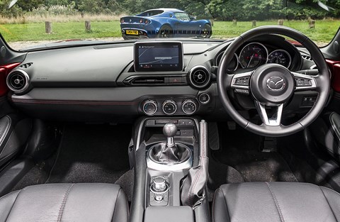 MX-5:  sweet steering, sweet gearchange, sweet pedal positions