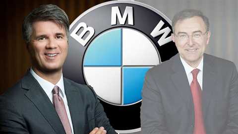 The new CEO of BMW: Harald Krueger (left) replaces Norbert Reithofer (right)