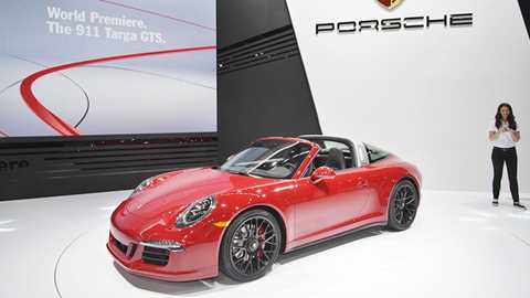 The Porsche GTS at the Detroit show