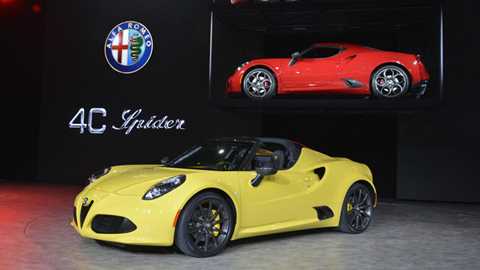 Alfa 4C loses its roof, but in more important news gains nicer headlights!