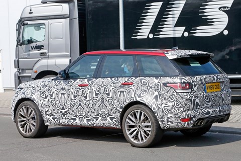 2017 Range Rover Sport SVR spy shots