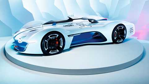 The Alpine Vision Gran Turismo concept: it's quite low