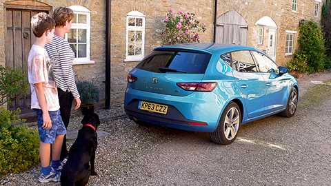 The ffrench-Constant family bid farewell to the Seat Leon long-term test car. The dog was very emotional