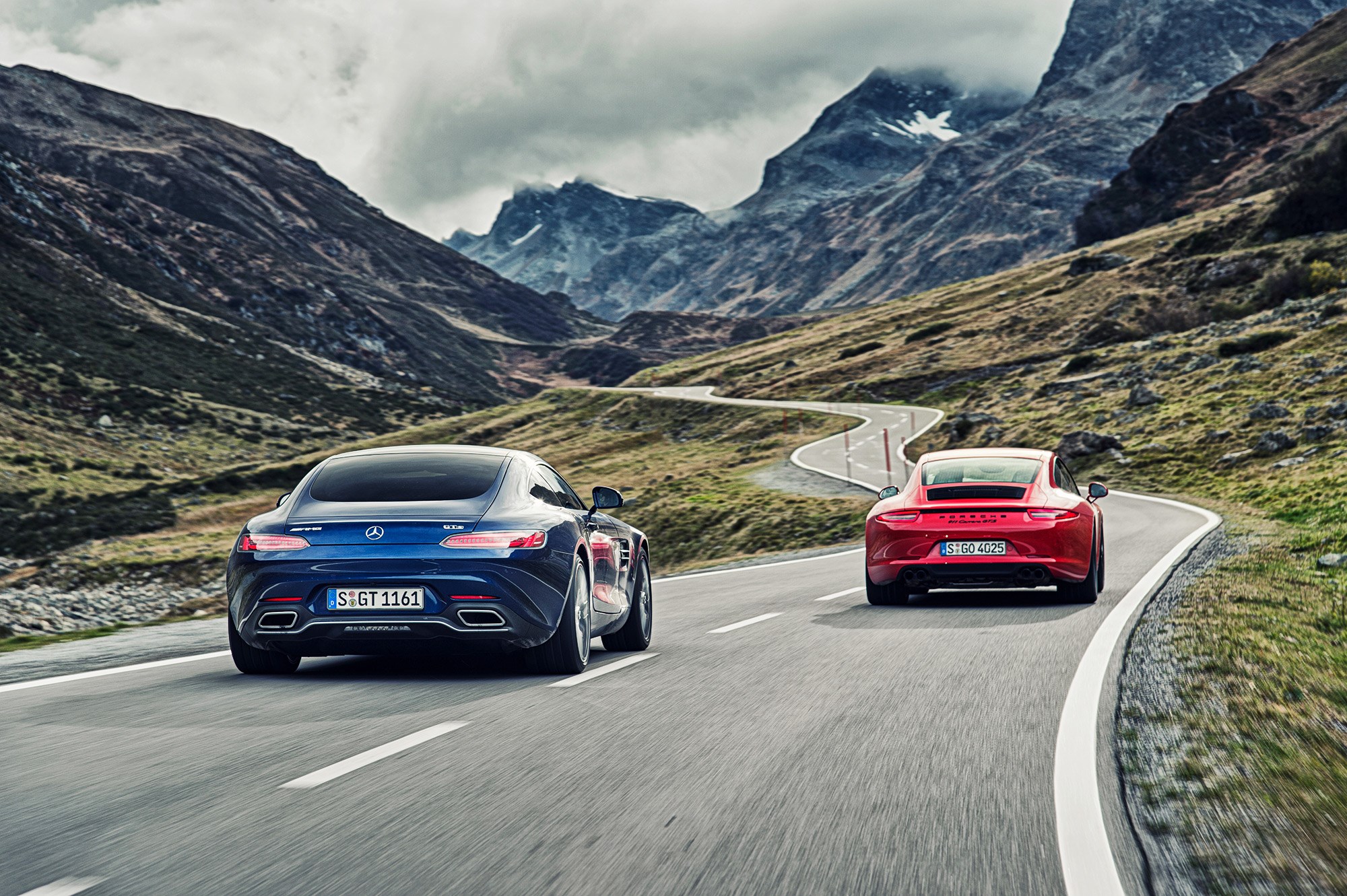 Mercedes-AMG GTS vs Porsche 911 GTS (2015) review | CAR Magazine
