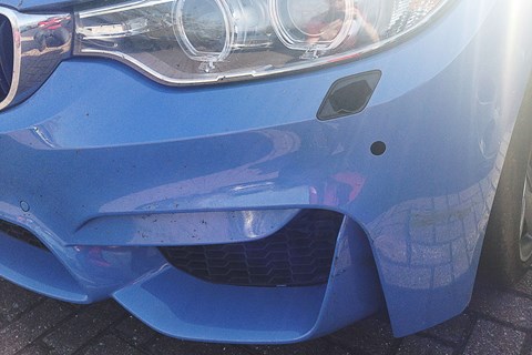 What happens to a BMW M3 when it collides with a pheasant