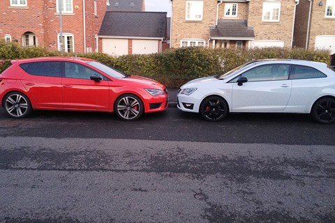 Seat Leon Cupra with Seat Ibiza Cupra