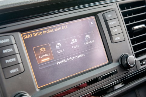 Seat Leon Cupra driving modes