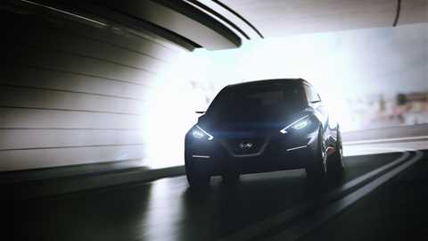 The Nissan Sway concept previews potential styling for future small Nissans