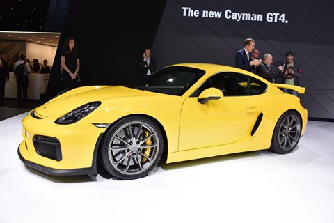 Porsche Cayman GT4 at Geneva 2015
