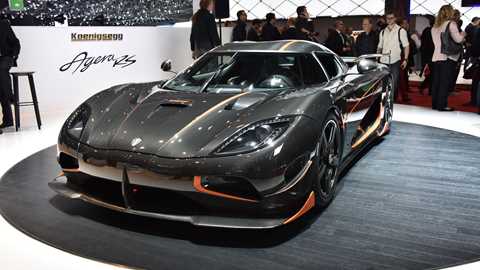 The Koenigsegg Agera RS: plenty of polished carbonfibre here