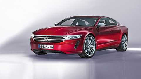 The new VW super-Passat (artist's impression by Auto Bild/Larson)