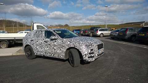 New Jaguar F-Pace spotted at Gloucester Services