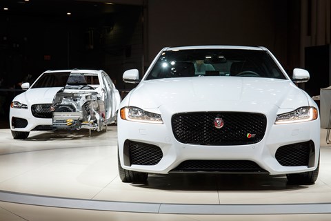 Lightweight aluminium tech baked into new 2015 Jag XF