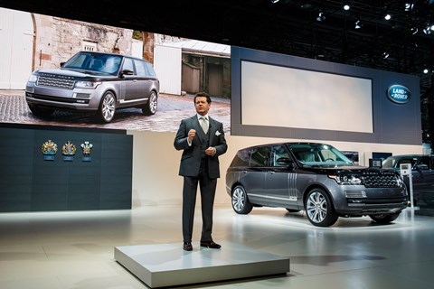Land Rover design chief Gerry McGovern introduces the Range Rover SVAutobiography in New York