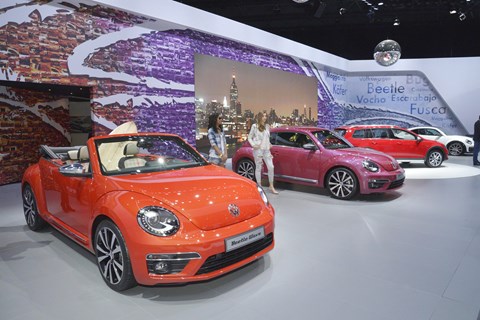 VW showed a quartet of Beetle special editions at New York. Three will make it to production