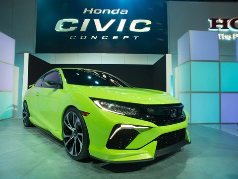 And the award for greenest car of the show goes to Honda...