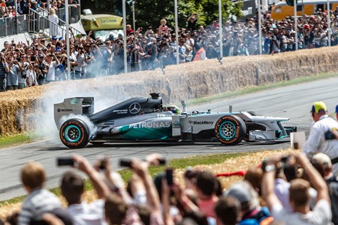 Mercedes F1 car at Goodwood Festival of Speed