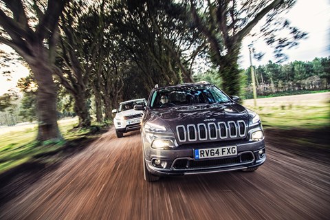 Jeep Cherokee comes last in this test. Edgy looks hide soggy dynamic ability
