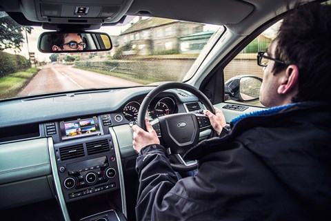 The Land Rover Discovery Sport cockpit