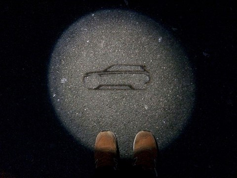 Land rover logo on sale puddle lights